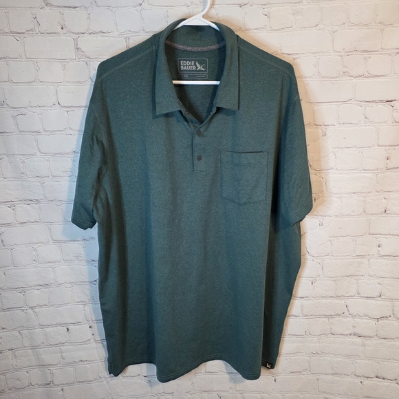 Eddie Bauer Men's Green Polo Shirt, Size XXL - Picture 1 of 5